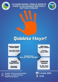 Kadına Yönelik Şiddete Karşı Uluslararası Mücadele Haftası Etkinliği (Şiddete Hayır)