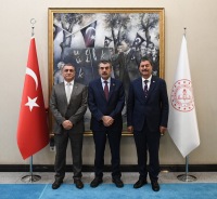Rektör Karahocagil ile Milletvekili Necmettin Erkan Ankara’da Milli Eğitim Bakanı Prof. Dr. Yusuf Tekin’i Ziyaret Etti