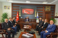 Kent Konseyi Başkanı Tahsin Üçgül Rektör Karakaya’yı Ziyaret Etti