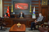Gençlik ve Spor İl Müdürü Numan Nafiz Şahin Rektör Karakaya’yı Ziyaret Etti