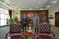 Afghanistan Embassy Education Attaché Nurullah Nuri Visists Rector Karakaya
