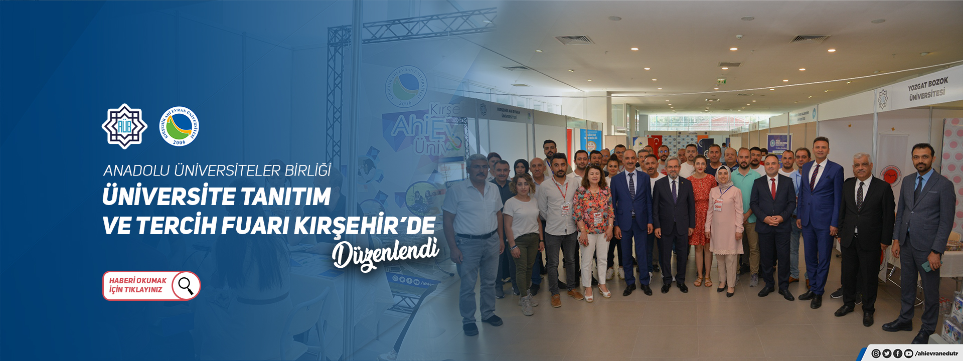 Anadolu Üniversiteler Birliği (AÜB) Üniversite Tanıtım ve Tercih Fuarı Kırşehir’de Düzenlendi