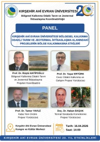 Kırşehir Ahi Evran Üniversitesi Bölgesel Kalkınma Odaklı Tarım ve Jeotermal İhtisaslaşma Alanındaki Projelerin Bölge Kalkınmasına Etkileri Konulu Panel